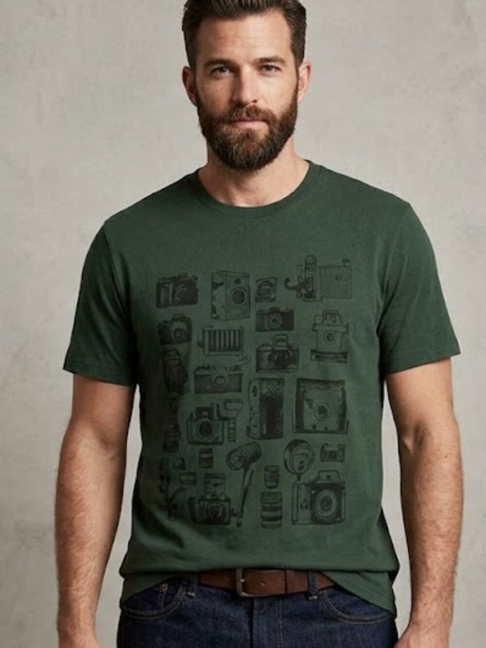 Banana Republic Dark‎ Green Graphic Tee XL